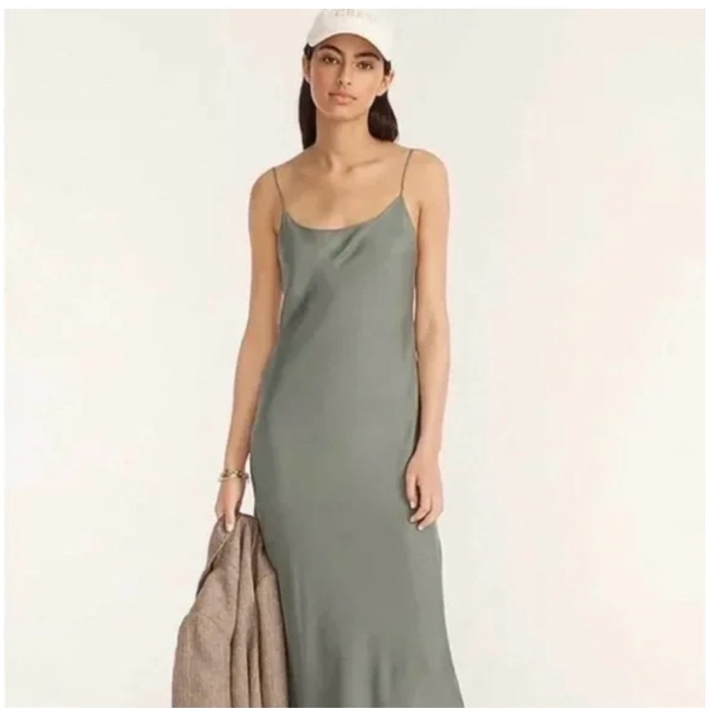 J. Crew Sage Green Maxi Dress